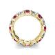 5 - Laida 4.00 mm Pink Tourmaline and Lab Grown Diamond Eternity Band 