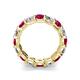 5 - Laida 4.00 mm Ruby and Lab Grown Diamond Eternity Band 