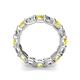 5 - Laida 4.00 mm Yellow Diamond and Lab Grown Diamond Eternity Band 
