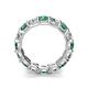 5 - Laida 4.00 mm Created Alexandrite and Lab Grown Diamond Eternity Band 
