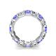 5 - Laida 4.00 mm Tanzanite and Lab Grown Diamond Eternity Band 