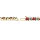 2 - Cliona 3.30 mm Ruby and Diamond Eternity Tennis Bracelet 
