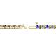 2 - Cliona 3.30 mm Tanzanite and Diamond Eternity Tennis Bracelet 