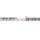 2 - Cliona 3.30 mm Rhodolite Garnet and Diamond Eternity Tennis Bracelet 