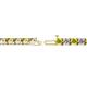 2 - Cliona 3.3 mm Yellow and White Diamond Eternity Tennis Bracelet 