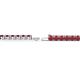 2 - Leslie 2.90 mm Round Ruby Eternity Tennis Bracelet 