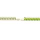 2 - Leslie 2.90 mm Round Peridot Eternity Tennis Bracelet 