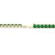 2 - Leslie 2.90 mm Round Emerald Eternity Tennis Bracelet 