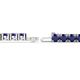 3 - Leslie 4.00 mm Blue Sapphire Eternity Tennis Bracelet 