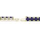 3 - Leslie 4.00 mm Blue Sapphire Eternity Tennis Bracelet 
