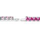 3 - Leslie 4.00 mm Pink Sapphire Eternity Tennis Bracelet 