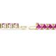 3 - Leslie 4.00 mm Pink Sapphire Eternity Tennis Bracelet 