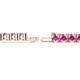 3 - Leslie 4.00 mm Pink Sapphire Eternity Tennis Bracelet 