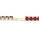 3 - Leslie 4.00 mm Ruby Eternity Tennis Bracelet 