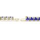 3 - Leslie 4.00 mm Tanzanite Eternity Tennis Bracelet 