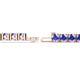 3 - Leslie 4.00 mm Tanzanite Eternity Tennis Bracelet 