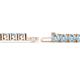 3 - Leslie 4.00 mm Aquamarine Eternity Tennis Bracelet 