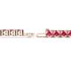 3 - Leslie 4.00 mm Pink Tourmaline Eternity Tennis Bracelet 