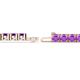 3 - Leslie 4.00 mm Amethyst Eternity Tennis Bracelet 