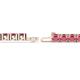 3 - Leslie 4.00 mm Rhodolite Garnet Eternity Tennis Bracelet 