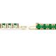 3 - Leslie 4.00 mm Emerald Eternity Tennis Bracelet 