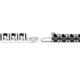 3 - Leslie 4.00 mm Black Diamond Eternity Tennis Bracelet 