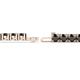 3 - Leslie 4.00 mm Black Diamond Eternity Tennis Bracelet 