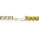 3 - Leslie 4.00 mm Yellow Diamond Eternity Tennis Bracelet 