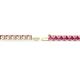 2 - Leslie 3.40 mm Pink Sapphire Eternity Tennis Bracelet 