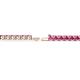 2 - Leslie 3.40 mm Pink Sapphire Eternity Tennis Bracelet 