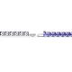 2 - Leslie 3.40 mm Tanzanite Eternity Tennis Bracelet 