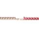 2 - Leslie 3.40 mm Pink Tourmaline Eternity Tennis Bracelet 