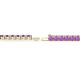 2 - Leslie 3.40 mm Amethyst Eternity Tennis Bracelet 
