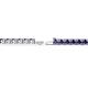 2 - Leslie 3.40 mm Iolite Eternity Tennis Bracelet 