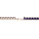 2 - Leslie 3.40 mm Iolite Eternity Tennis Bracelet 