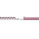 2 - Leslie 3.40 mm Rhodolite Garnet Eternity Tennis Bracelet 