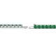 2 - Leslie 3.40 mm Emerald Eternity Tennis Bracelet 