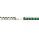 2 - Leslie 3.40 mm Emerald Eternity Tennis Bracelet 