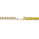 2 - Leslie 3.40 mm Yellow Sapphire Eternity Tennis Bracelet 