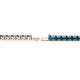 2 - Leslie 3.40 mm London Blue Topaz Eternity Tennis Bracelet 