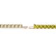 2 - Leslie 3.40 mm Yellow Diamond Eternity Tennis Bracelet 