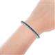 5 - Leslie 4.00 mm London Blue Topaz Eternity Tennis Bracelet 