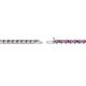 3 - Cliona 2.00 mm Pink Sapphire and Diamond Eternity Tennis Bracelet 