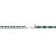 3 - Cliona 2.00 mm Emerald and Diamond Eternity Tennis Bracelet 