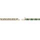 3 - Cliona 2.00 mm Emerald and Diamond Eternity Tennis Bracelet 