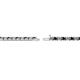 3 - Cliona 2.00 mm Black and White Diamond Eternity Tennis Bracelet 