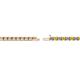 3 - Cliona 2.00 mm Yellow Sapphire and Diamond Eternity Tennis Bracelet 