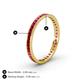 5 - Rebica 2.00 mm Princess Cut Ruby Eternity Band 