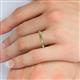 6 - Rebica 2.00 mm Princess Cut Citrine Eternity Band 