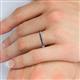 6 - Rebica 2.00 mm Princess Cut Iolite Eternity Band 